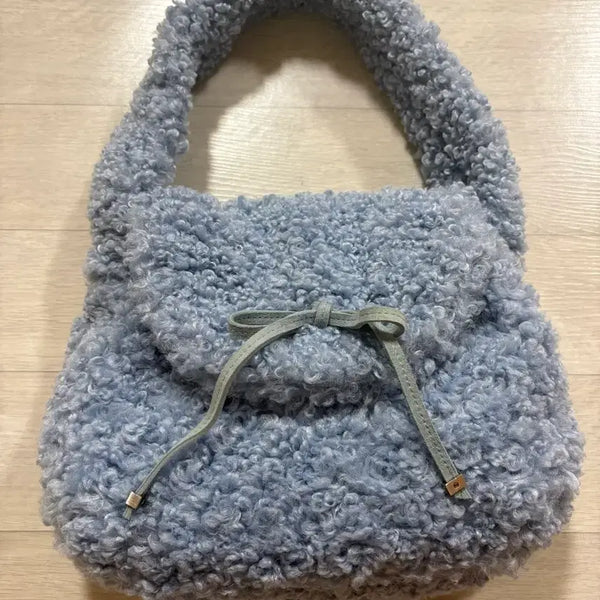 [BUNJANG] Minuit Mint Boki Dumble Blue Shoulder Bag / 미닛뮤트 보키 덤블 스노우 블루 숄더백
