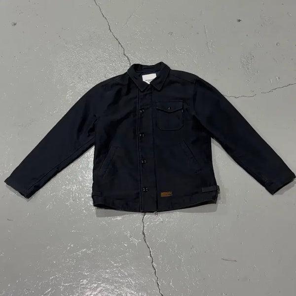 [BUNJANG] Espionage Navy Military Deck Jacket / 에스피오나지(Espionage) 네이비 밀리터리 덱 자켓
