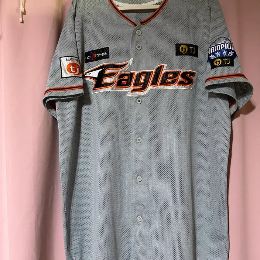 [BUNJANG] Hanwha Eagles Baseball Short-Sleeve Uniform / 한화이글스 유니폼 야구 반팔 한화 이글스 반팔 유니폼