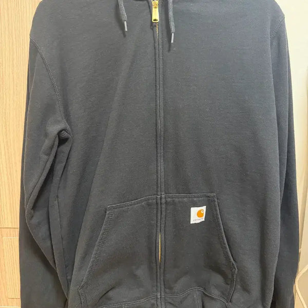 [BUNJANG] Carhartt Loose Fit Midweight Regular Full Zip Sweatshirt Black / 칼하트 루즈 핏 미드웨이트 레귤러 풀 집 스웨트셔츠 블랙 칼하트 후드집업
