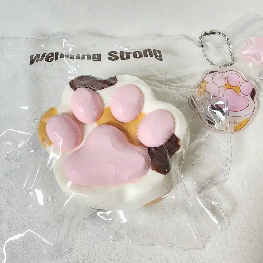 [BUNJANG] Wenqing Strong Silicone Squishy (Three-Color Cat Paw) / 말랑이 Wenqing strong 웬칭스트롱 삼색냥발