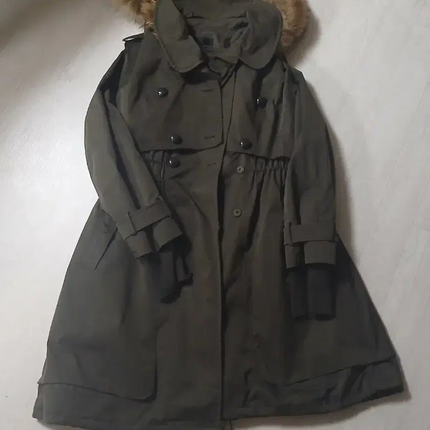 [BUNJANG] Jill Stuart Khaki Detachable Vest Outer Jacket / 질스튜어트 카키 아우터 자켓