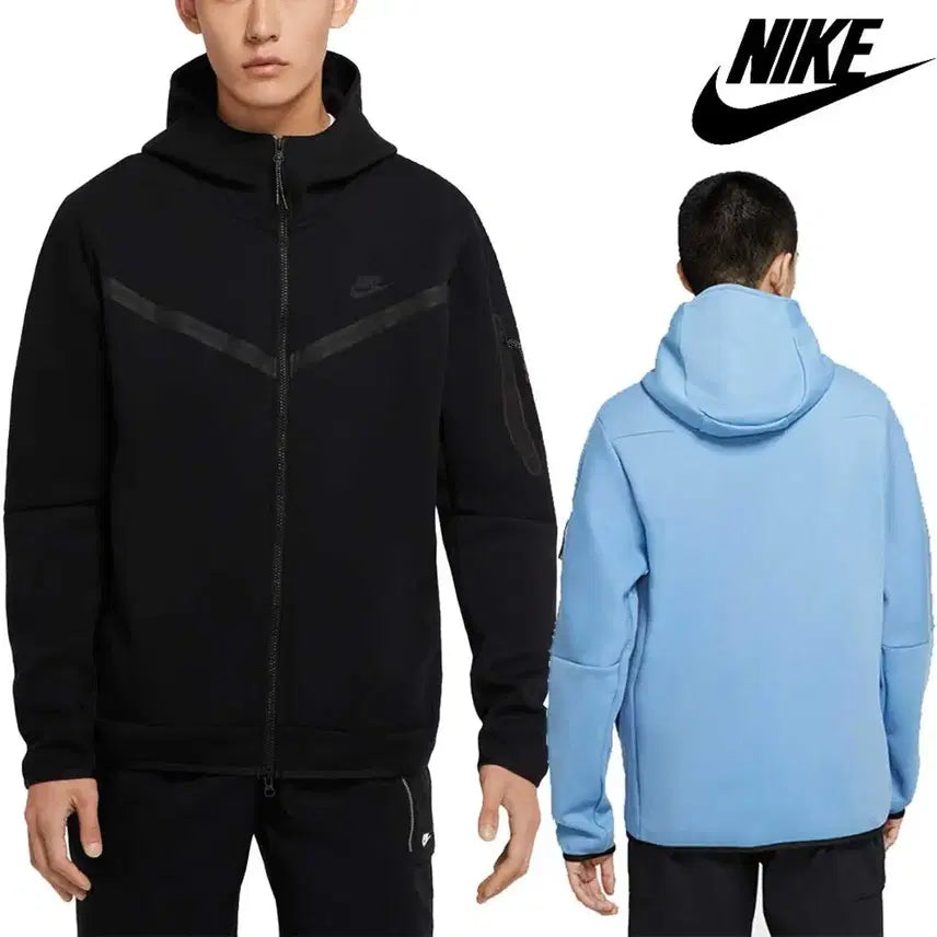 [BUNJANG] Nike Tech Fleece Full Zip Hoodie Black / 나이키 테크 플리스 후드 집업 블랙 급처