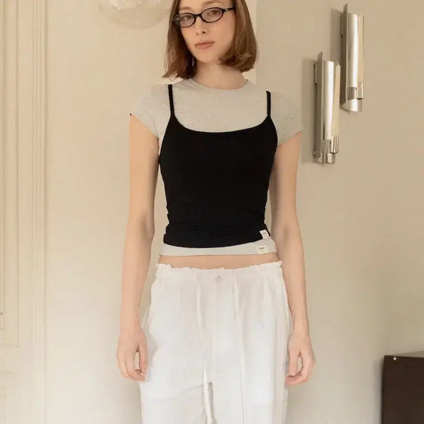 [BUNJANG] GLOWNY G SLIM TEE (MELANGE GRAY) (S) / 새상품) 글로니 G SLIM TEE (MELANGE GRAY) (s)
