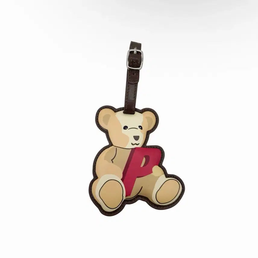 [BUNJANG] Palace 25FW Bear Love Luggage Tag Keychain Holder Cream / 팔라스 25fw 베어 러브 러기지 태그 네임택 키링 홀더 크림