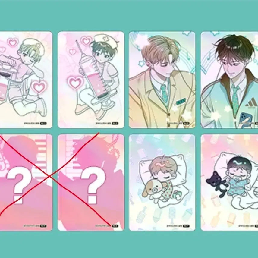 [BUNJANG] IZ*ONE Yena "The Blooming Pond" Webtoon Shop Photocard 6-Set Bundle / 반택포1.9)꽃지연 꽃이 지는 연못 웹툰샵 포토카드 6종 일괄