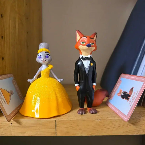 [BUNJANG] Zootopia 2 Tuxedo Nick & Dress Judy Set / 주토피아2 일괄 턱시도 닉, 드레스 주디 세트 탑토이