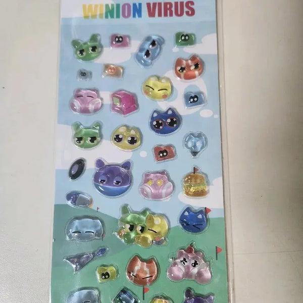 [BUNJANG] Winnie the Pooh Winnie Bear 3D Sticker / 위니언 바이러스 위니바 위니언 입체 스티커