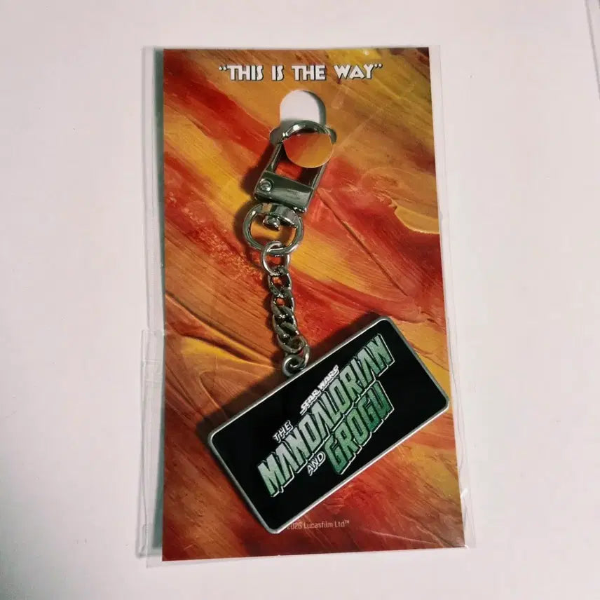 [BUNJANG] The Mandalorian and Grogu Movie Title Keychain / 만달로리안과 그로구 무비타이틀 키링