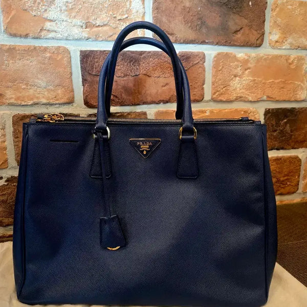 [BUNJANG] Prada Saffiano Leather Tote Bag Navy / 특가!!!<정품> 프라다 사피아노 토트백 네이비