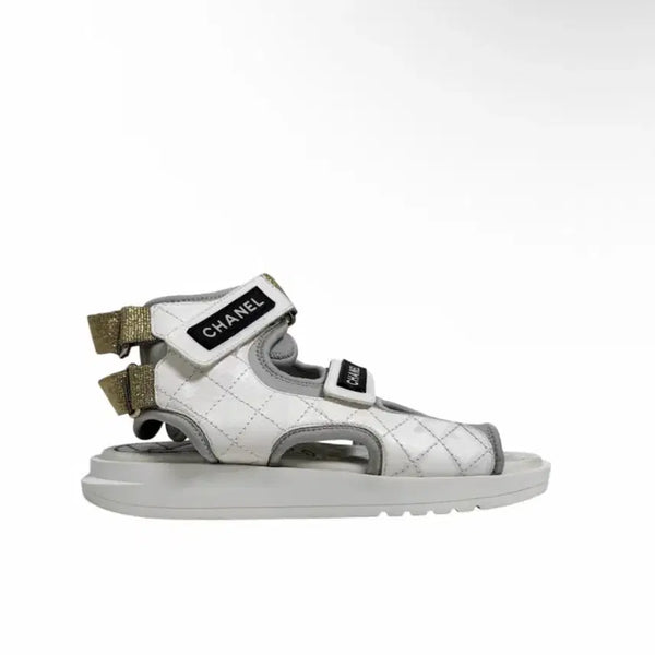 [BUNJANG] Chanel Women's Gladiator Velcro Strap High-Top Sandals G37231 / [36] 샤넬 여성 글래디에이터 벨크로 스트랩 하이탑 샌들 G37231