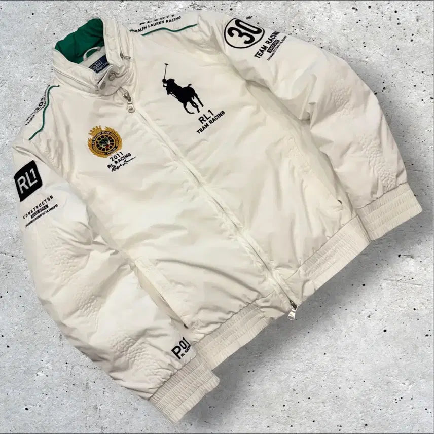 [BUNJANG] Polo Ralph Lauren Italian Racing Jumper Padding E690 / [L] 폴로 랄프로렌 이탈리아 레이싱 점퍼 패딩 E690
