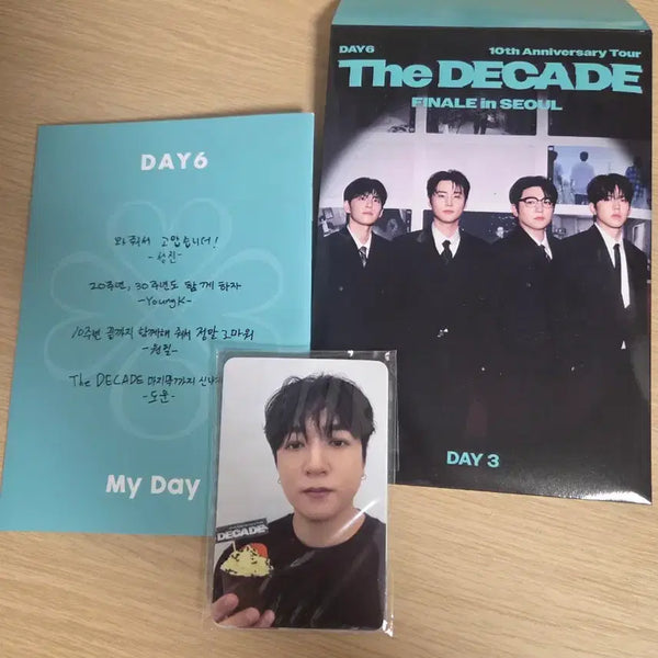 [BUNJANG] Day6 Decade Encore Finale Gwangju Concert Entrance Gift Bundle Set Photocard / 데이식스 데케이드 앙콘 피날레 막콘 광주 막콘 입장기프트 일괄