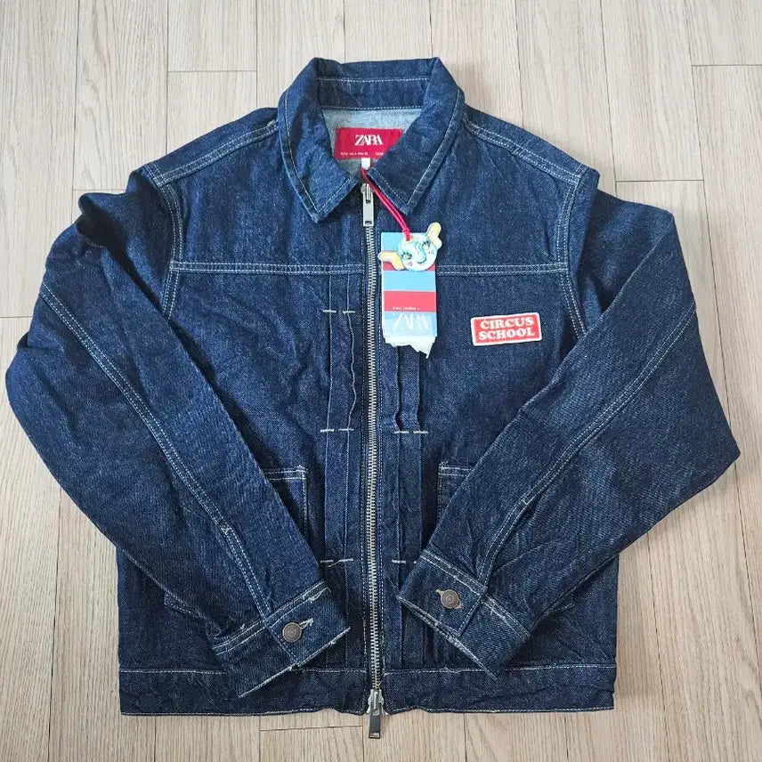 [BUNJANG] ZARA Harry Lambert Collaboration Zip-Up Denim Jacket / [s] 자라 해리램버트 집업 청자켓
