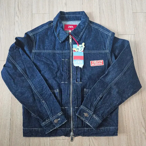 [BUNJANG] ZARA Harry Lambert Collaboration Zip-Up Denim Jacket / [s] 자라 해리램버트 집업 청자켓
