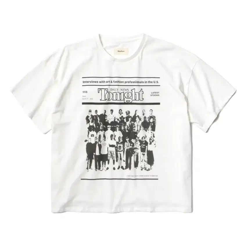 [BUNJANG] Shelter Magazine Vol. 1 & Shelter Tee White / [1] 쉘터 매거진 2025 티셔츠 & 잡지 | 에센스룸 도즈드매거진 뤡코즈