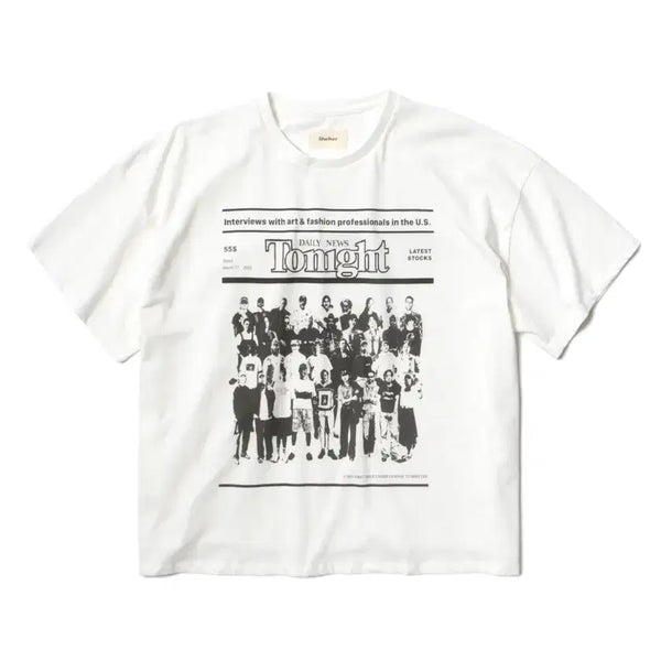 [BUNJANG] Shelter Magazine Vol. 1 & Shelter Tee White / [1] 쉘터 매거진 2025 티셔츠 & 잡지 | 에센스룸 도즈드매거진 뤡코즈