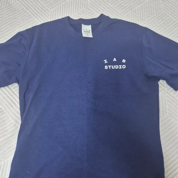[BUNJANG] IAB Studio Navy Short Sleeve T-Shirt XL / 아이앱스튜디오 네이비 2XL