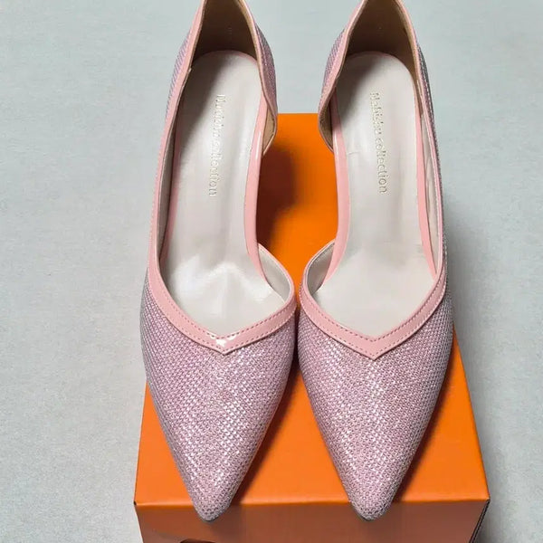 [BUNJANG] Glitter Pumps 7cm Heels Size 240 / #펌프스240 #글리터7cm구두 #구두240 #정장구두240