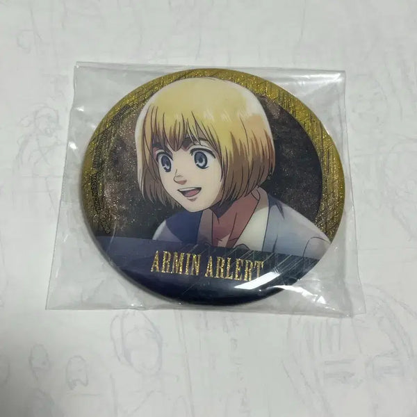 [BUNJANG] Attack on Titan Armin Can Badge / 진격의거인 아르민 캔뱃지