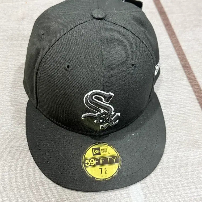 [BUNJANG] New Era 59FIFTY Chicago White Sox Black / 뉴에라 59FIFTY 시카고 화이트삭스 블랙 7 3/8