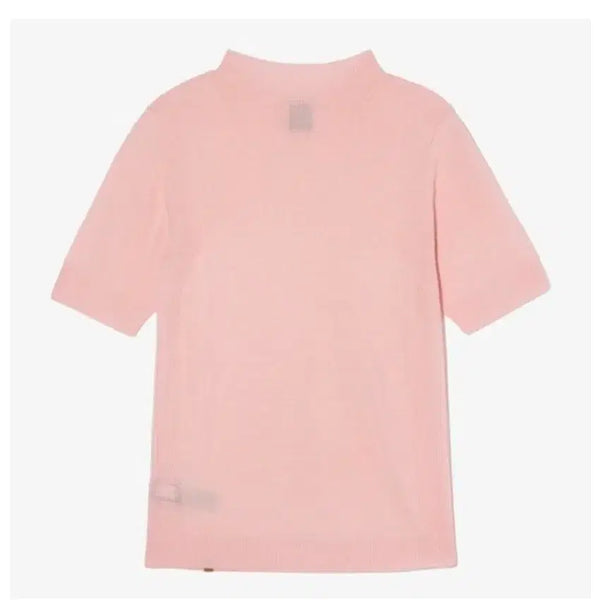 [BUNJANG] The North Face Women's Short-Sleeve Turtleneck Merino Wool Light Pink (Size 95/L) / (95,L)노스페이스 정품 여성 반팔 울 터틀넥