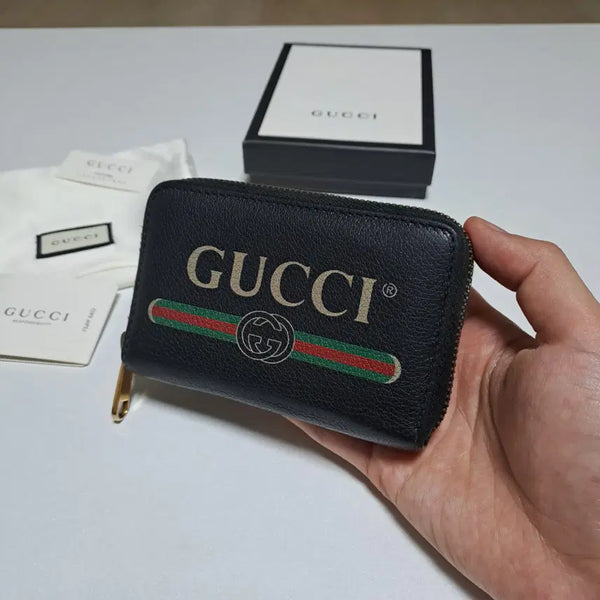 [BUNJANG] Gucci Big Logo Zipper Coin Card Wallet / [100%/정품] 구찌 빅로고 지퍼 코인 카드지갑