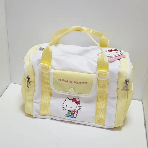 [BUNJANG] Sanrio Hello Kitty Tote Bag Yellow/White / 새상품) 산리오 헬로키티 토트백 옐로우/화이트 가방_키티 보스턴백 굿즈 숄더백 여름휴가 실용굿즈