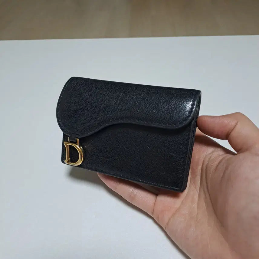 [BUNJANG] Dior Saddle Bloom Card Holder Black / [100%정품] 디올 새들 블룸 카드지갑 블랙 단품