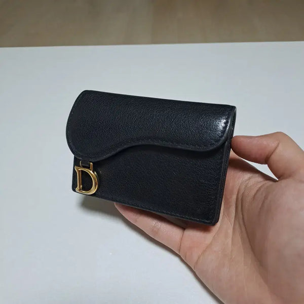 [BUNJANG] Dior Saddle Bloom Card Holder Black / [100%정품] 디올 새들 블룸 카드지갑 블랙 단품