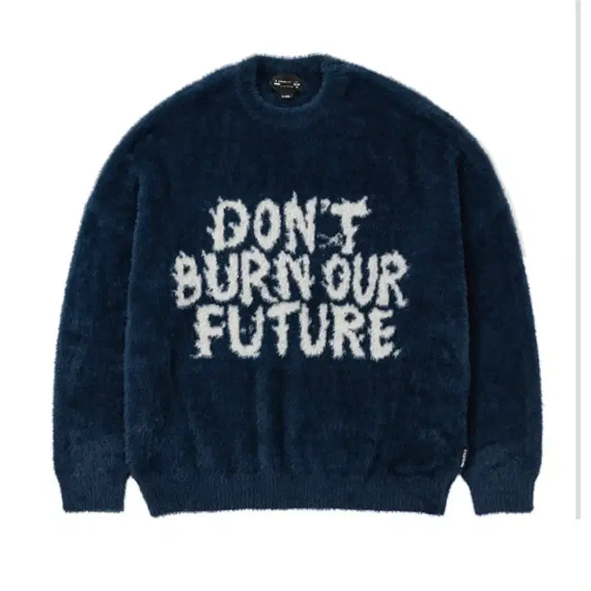 [BUNJANG] AJO BY AJO DBOF Navy Knit Sweater (M) / 아조바이아조 DBOF 네이비  니트 M