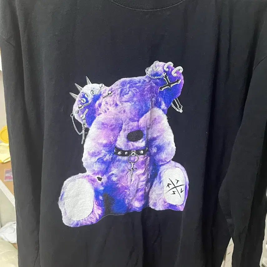 [BUNJANG] TRAVAS TOKYO Bear Long Sleeve T-Shirt / 트라바스 도쿄 TRAVAS TOKYO 곰 롱슬리브 티셔츠 지뢰계 중성계