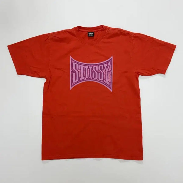 [BUNJANG] Stussy Champion Pigment Dyed Short Sleeve T-Shirt / 스투시 챔피언 피그먼트 다이드 반팔 티셔츠