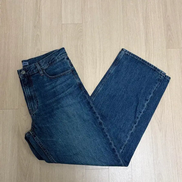 [BUNJANG] Uniqlo JWA Straight Jeans Size 32 (67 Blue) / 유니클로JWA스트레이트 진 32 (67blue)