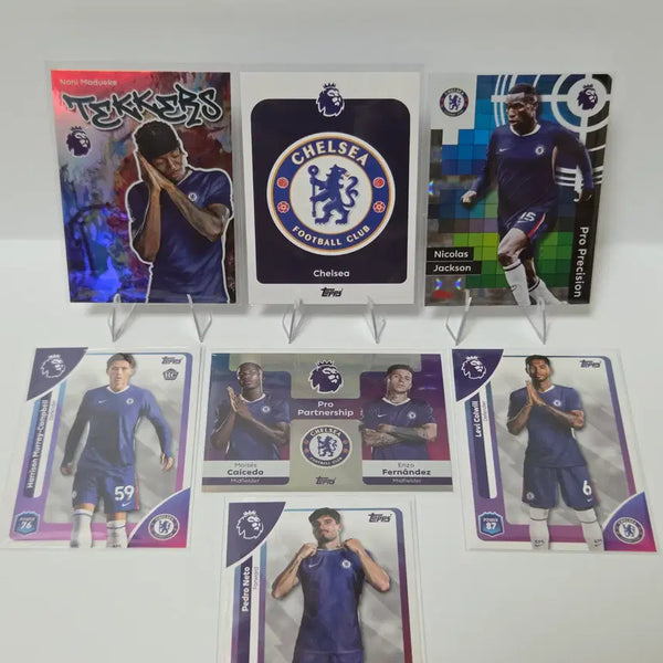 [BUNJANG] 25/26 Topps EPL Chelsea Soccer Cards 7 Card Bundle Set / 25/26 탑스 EPL 첼시 축구카드 7장 랏 일괄