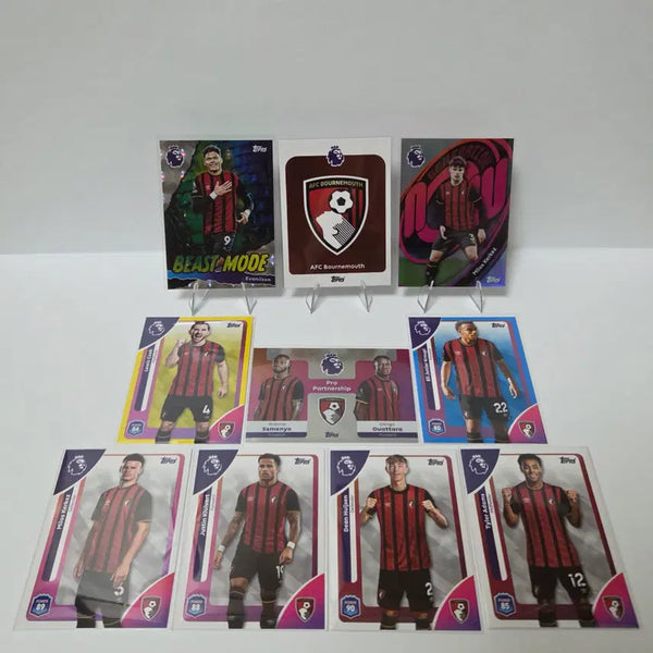 [BUNJANG] 25/26 Topps EPL Bournemouth Football Card Bundle Set (10 Cards) / 25/26 탑스 EPL 본머스 축구카드 10장 랏 일괄