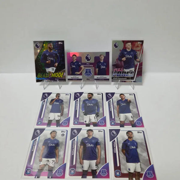 [BUNJANG] 25/26 Topps EPL Everton Football Card Bundle Set (9 Cards) / 25/26 탑스 EPL 에버튼  축구카드 9장 랏 일괄