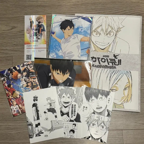 [BUNJANG] Haikyu!! The Dumpster Battle Kageyama Tobio Set (Jump Shop Original Art Postcards & Bonus) / 하이큐 쓰레기장의 결전 카게야마 위주 특전 및 점프샵 원화 엽서 일괄 판매