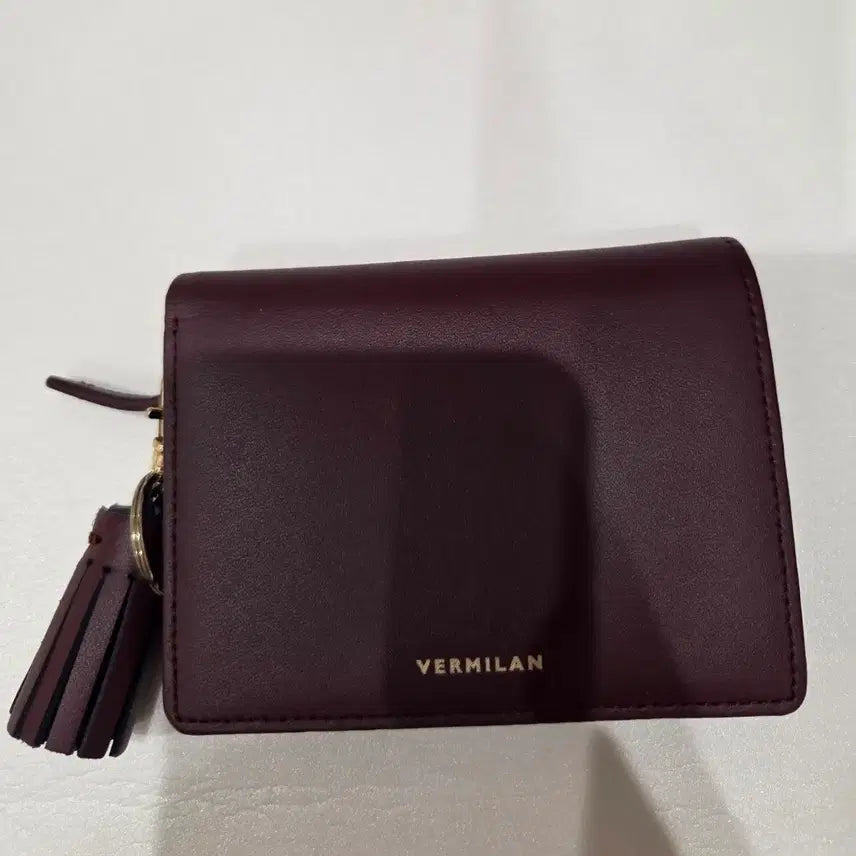 [BUNJANG] Vermillion Burgundy Card Holder / 버건디 카드/지폐/동전 지갑