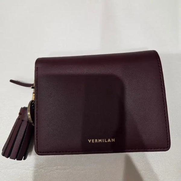 [BUNJANG] Vermillion Burgundy Card Holder / 버건디 카드/지폐/동전 지갑
