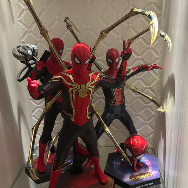 [BUNJANG] Hot Toys Spider-Man 3-Figure Bundle Set (Iron Spider / Upgraded Suit / Integrated Suit) / [급처]핫토이 스파이더맨 3종 일괄 판매 (아이언 스파이더/업그레이드 슈트/인티그레이티드 슈트)