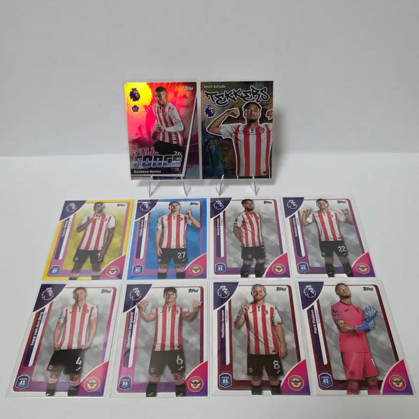 [BUNJANG] 2025/26 Topps EPL Brentford FC Football Cards Bundle Set / 25/26 탑스 EPL 브렌트포드 축구카드 10장 랏 일괄