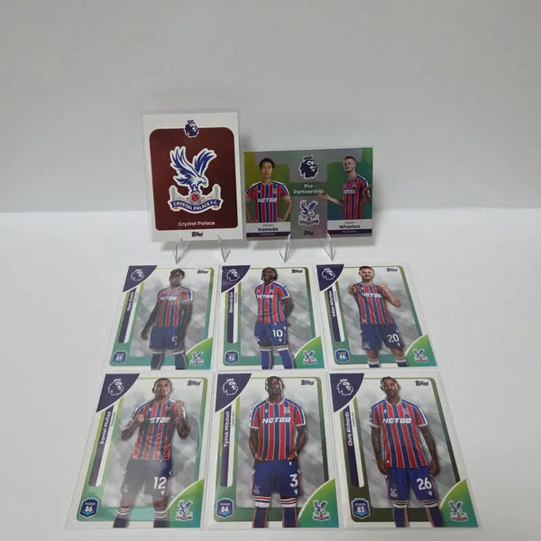 [BUNJANG] 2025/26 Topps EPL Crystal Palace Football Cards Bundle Set (8 Cards) / 25/26 탑스 EPL 크리스탈 팰리스 축구카드 8장 랏 일괄