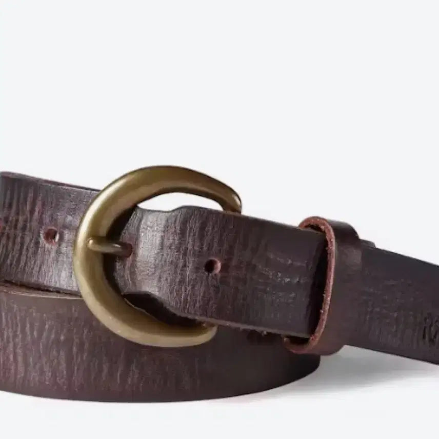 [BUNJANG] RRL Terence Belt Leather Vintage Buckle Size 32 / Rrl 테런스벨트 32
