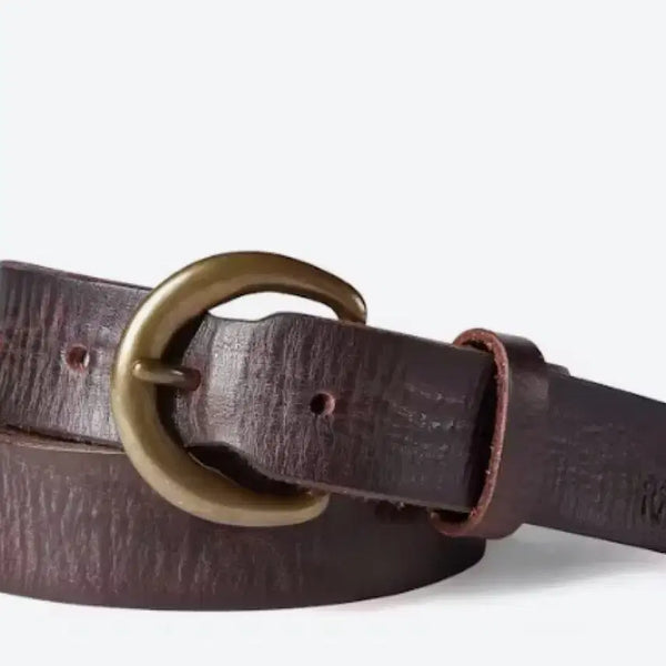 [BUNJANG] RRL Terence Belt Leather Vintage Buckle Size 32 / Rrl 테런스벨트 32