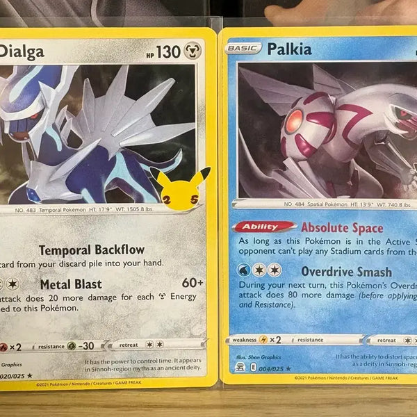[BUNJANG] Pokemon 25th Anniversary Dialga & Palkia North American Edition Trading Cards / 25주년 디아루가,펄기아 북미판
