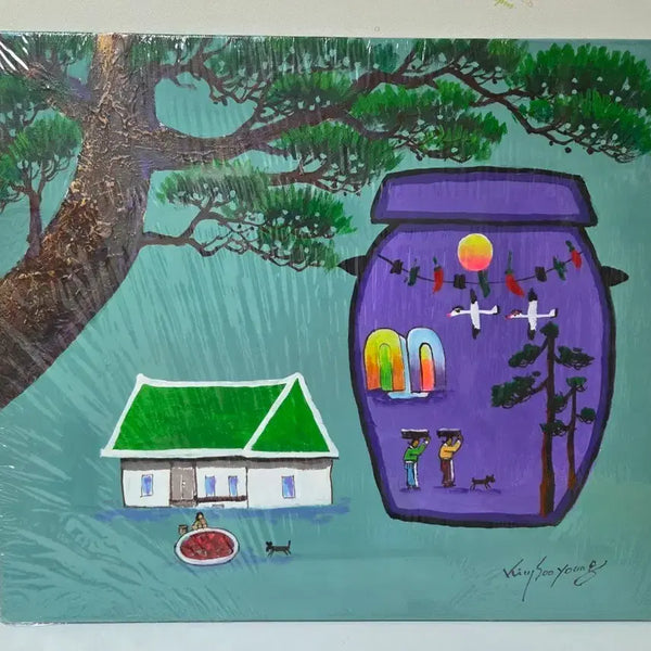 [BUNJANG] Kim Soo-young Artist 'Memories of My Mom' Oil Painting / 김수영 작가 작품 '울엄니의 추억'