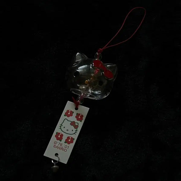 [BUNJANG] Sanrio Hello Kitty Vintage Fu-ring Keychain / 산리오 헬로키티 고전 후우링 키링