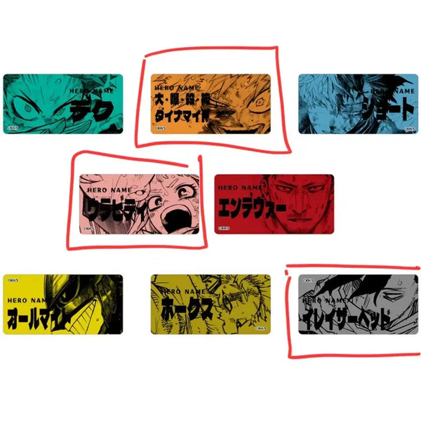 [BUNJANG] My Hero Academia Jump Shop Name Tag Badge Bundle Set / 나히아 점프샵 명찰 뱃지일괄