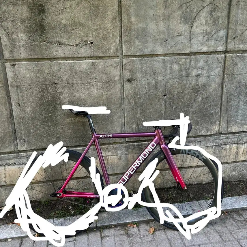 [BUNJANG] Supermond Dark Wine Alpe Frameset / 슈퍼몬드 알피 프레임셋 급처
